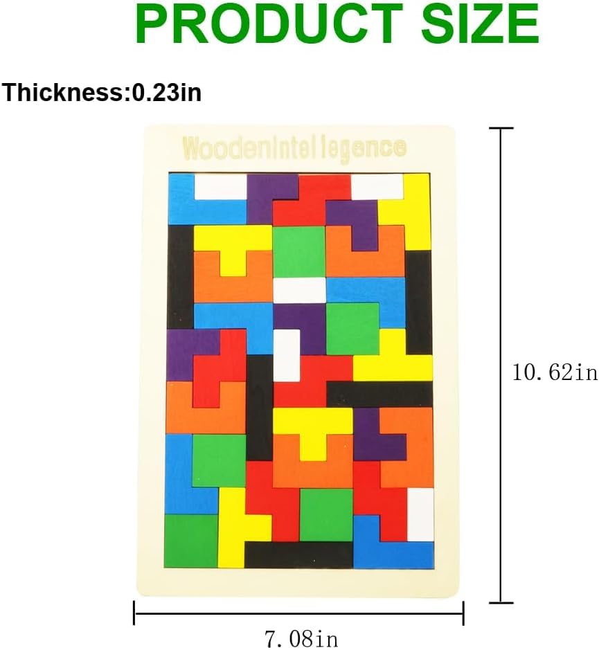 4 WOOD PUZZLES BOX