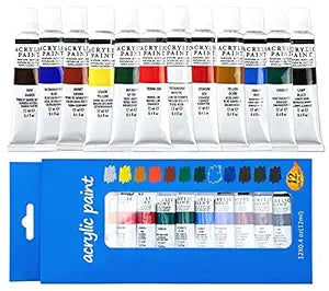 ACRYLIC COLOURS 12 SHADE