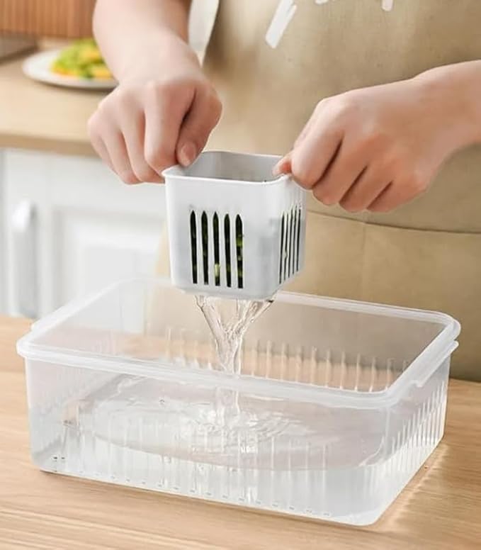 Fridge Storage Boxes Freezer Storage Containers 6 GRID