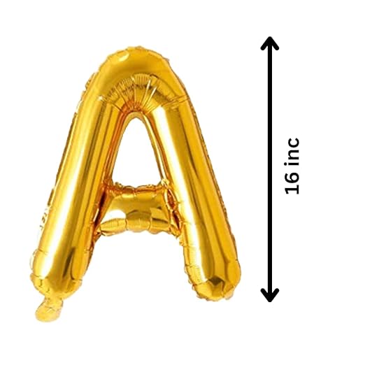 Alphabet Foil balloon, Letters A-Z and Numbers 0-9 in 16