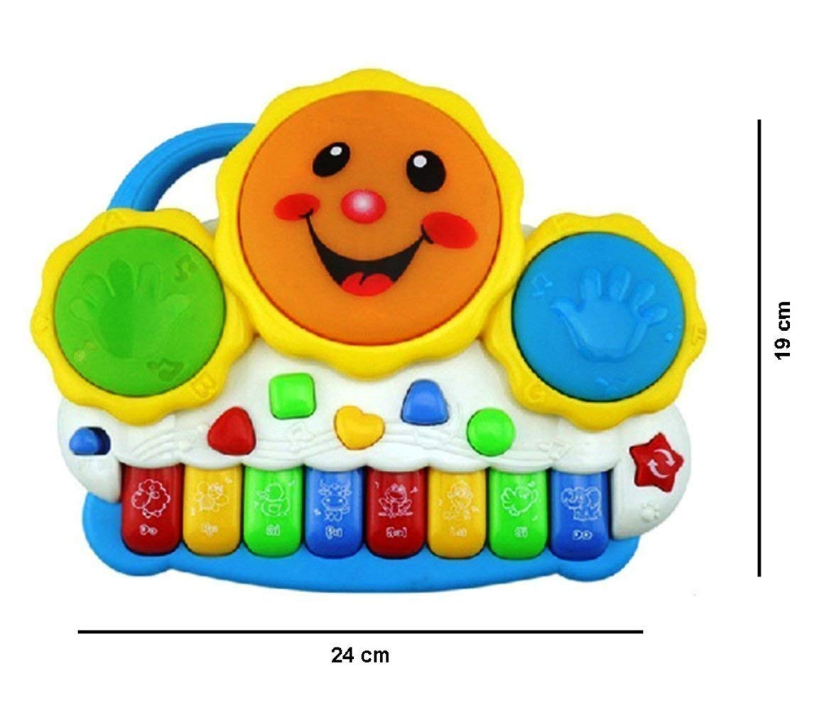 Drum Keyboard Musical Toys with Flashing Lights