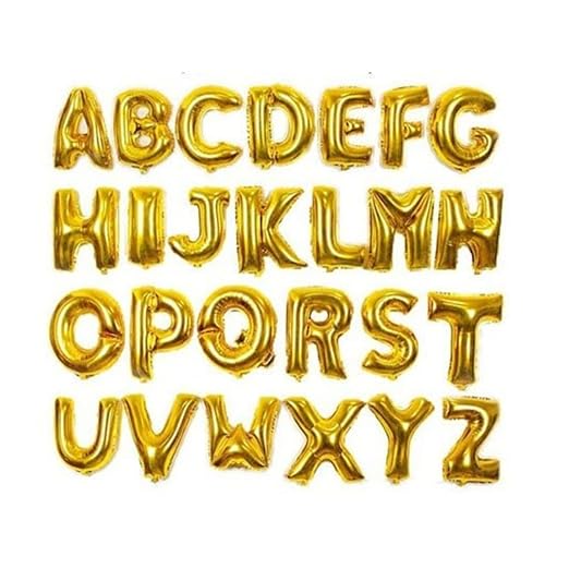 Alphabet Foil balloon, Letters A-Z and Numbers 0-9 in 16