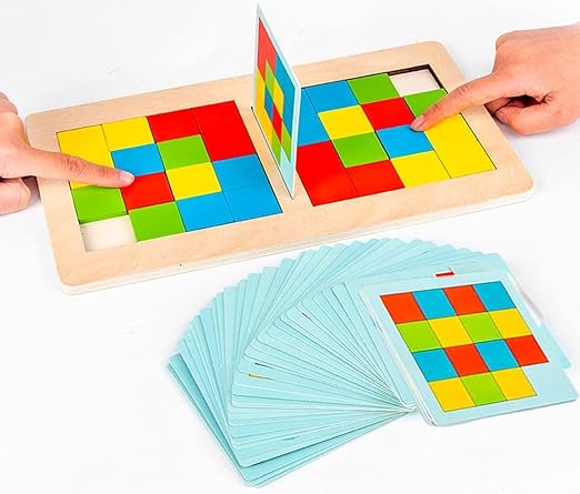 Wooden Cube Battle Puzzle