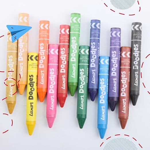 EXTRA LONG WAX CRAYONS 12+1