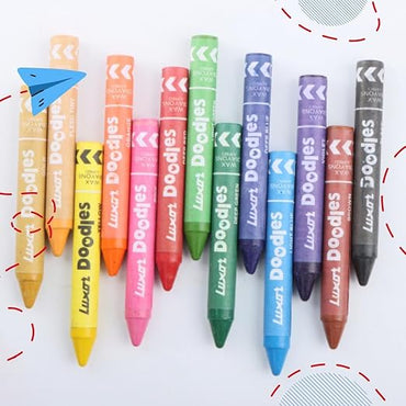 EXTRA LONG WAX CRAYONS 12+1