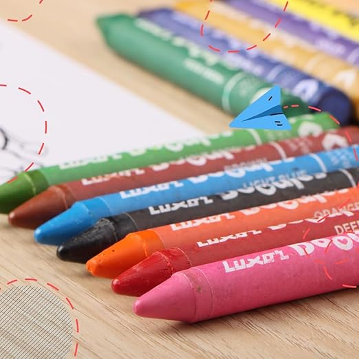 EXTRA LONG WAX CRAYONS 12+1
