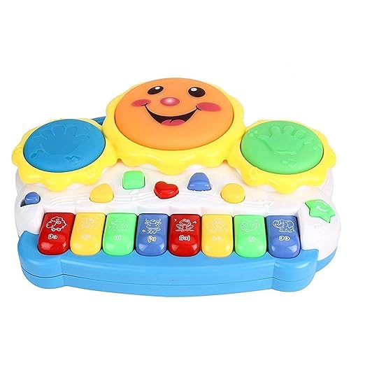 Drum Keyboard Musical Toys with Flashing Lights