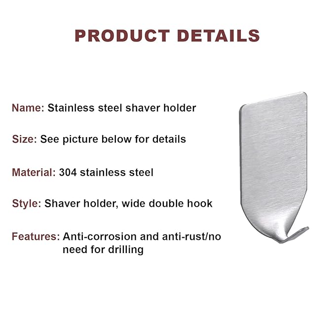 ADHESIVE HOOK VACUMME SS