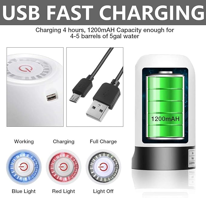 Automatic Wireless Water Can Dispenser Pump