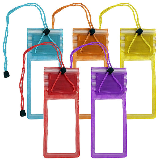 Waterproof Sealed Mobile Pouch Pvc Transparent Rain Protection Mobile Cover For 7 Inch Phone
