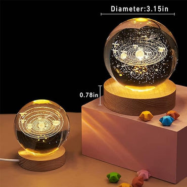 3D Crystal Ball Night Light