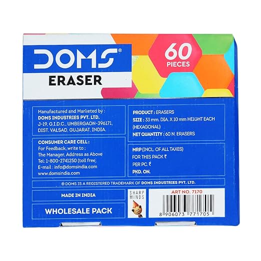 DOMS NEON ERASER