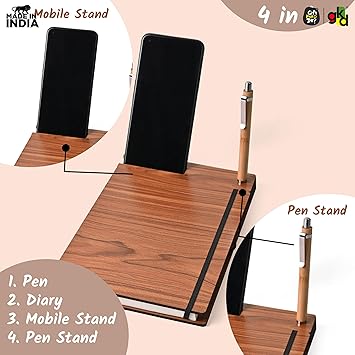 BOX DAIRY WITH WOODEN PEN SET