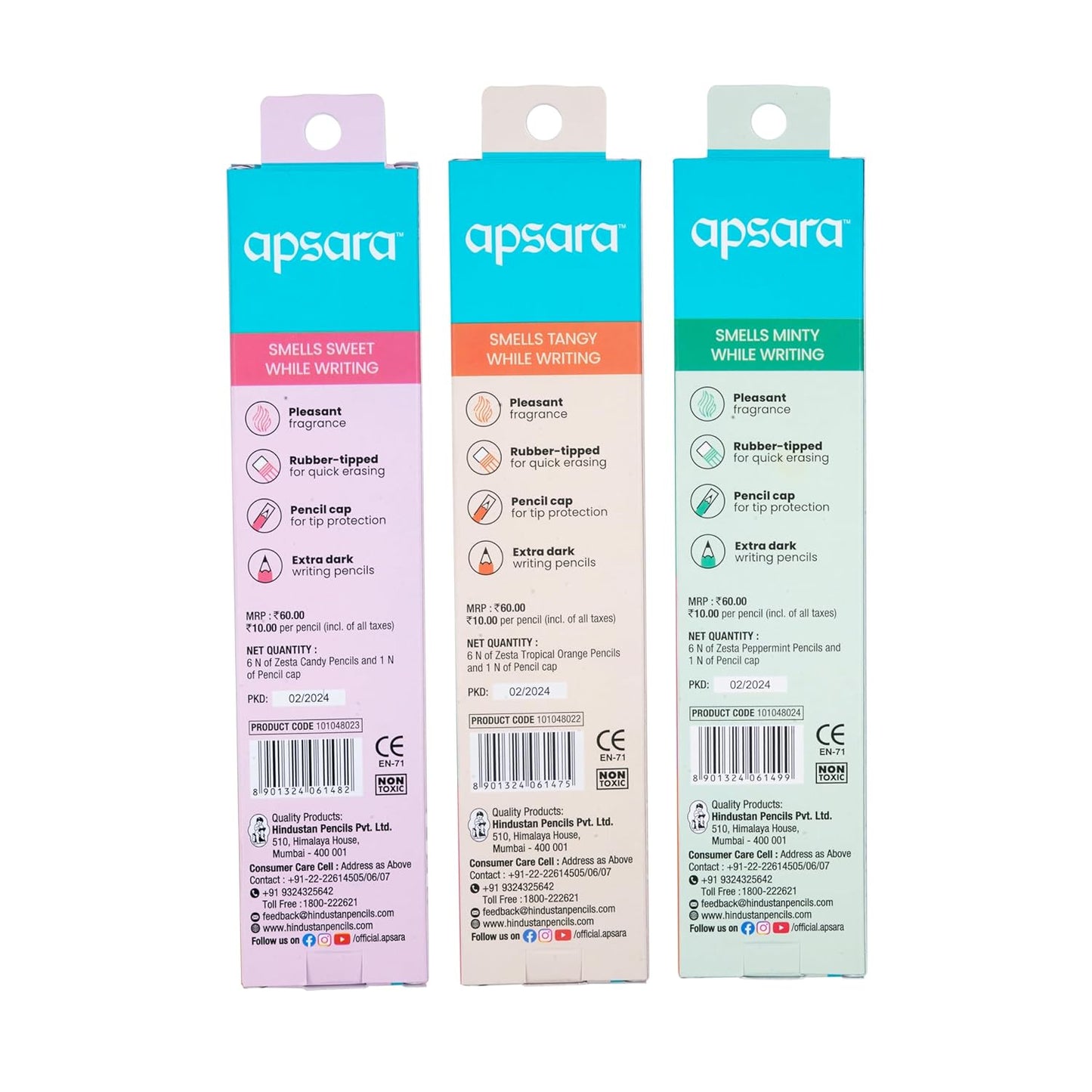 APSARA ZESTA SCENTED PENCILS