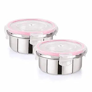 Leak Proof Click and Seal Lock Stainless Steel Storage
