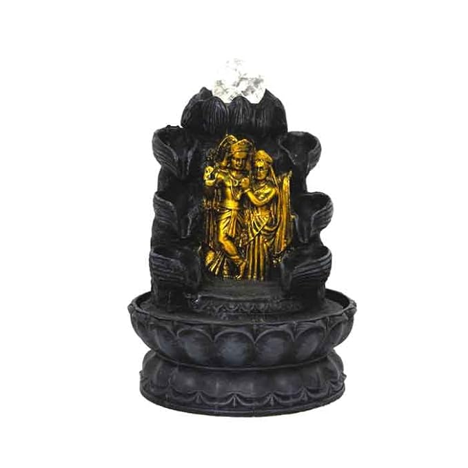 Waterfall Fountain with LED Lights–Positive Energy Home Decor to Relaxation,Creating peaceful ambiance in homes offices