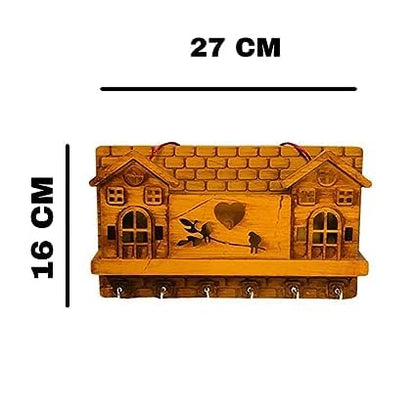 House Wooden Design Plastic Key Holder