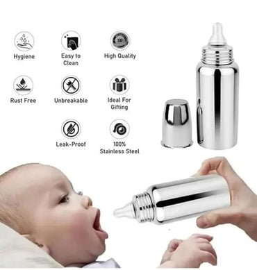Stainless Steel Infant Baby Feeding Bottle