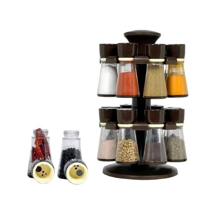 16-Piece Spice Rack Set Multipurpose