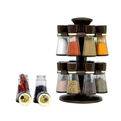 16-Piece Spice Rack Set Multipurpose