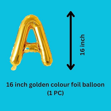 Alphabet Foil balloon, Letters A-Z and Numbers 0-9 in 16