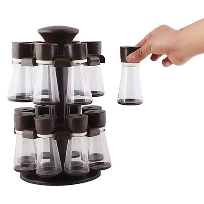 16-Piece Spice Rack Set Multipurpose