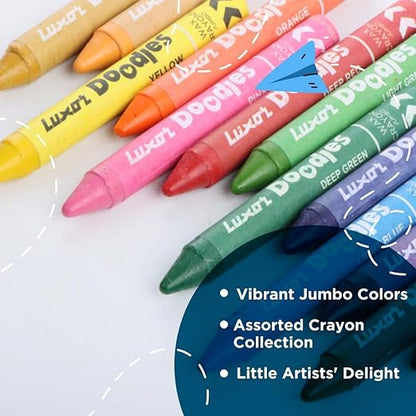 EXTRA LONG WAX CRAYONS 12+1