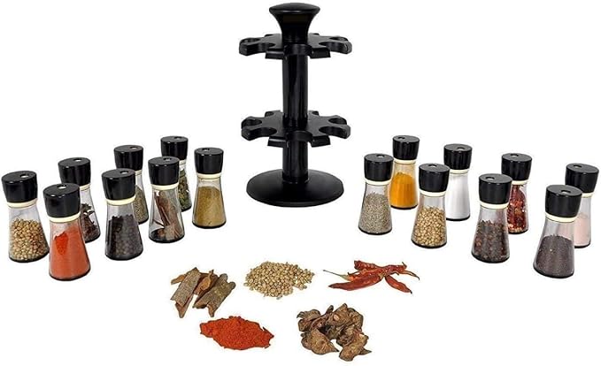 16-Piece Spice Rack Set Multipurpose