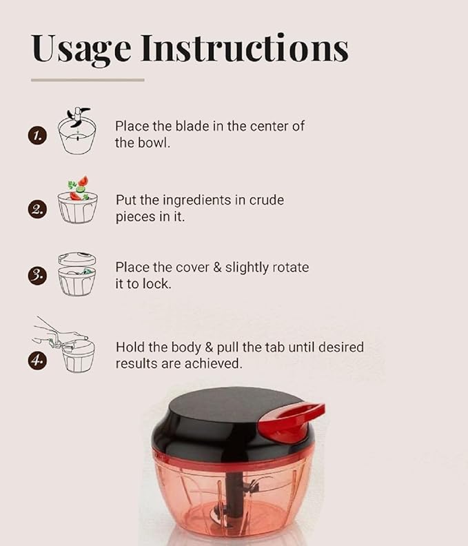 RASSI ONION CHOPPER 550ML ABLE