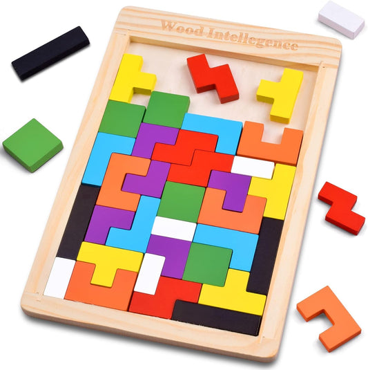 4 WOOD PUZZLES BOX