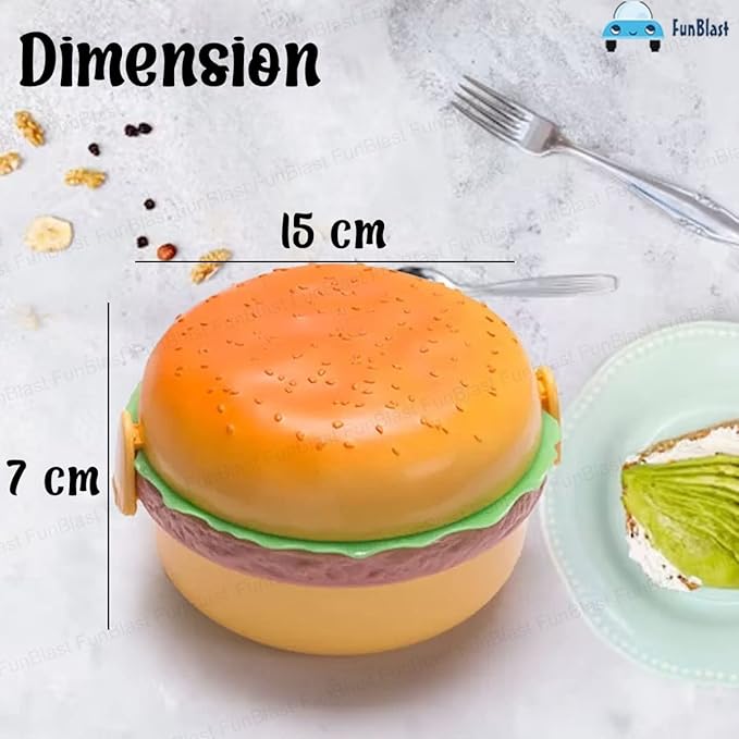 Burger Shape Lunch Box for Kids