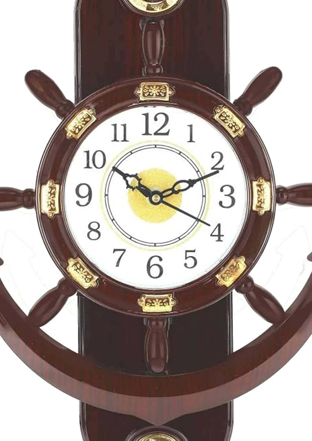 World Pendulum Design Wall Clock for Living Room 