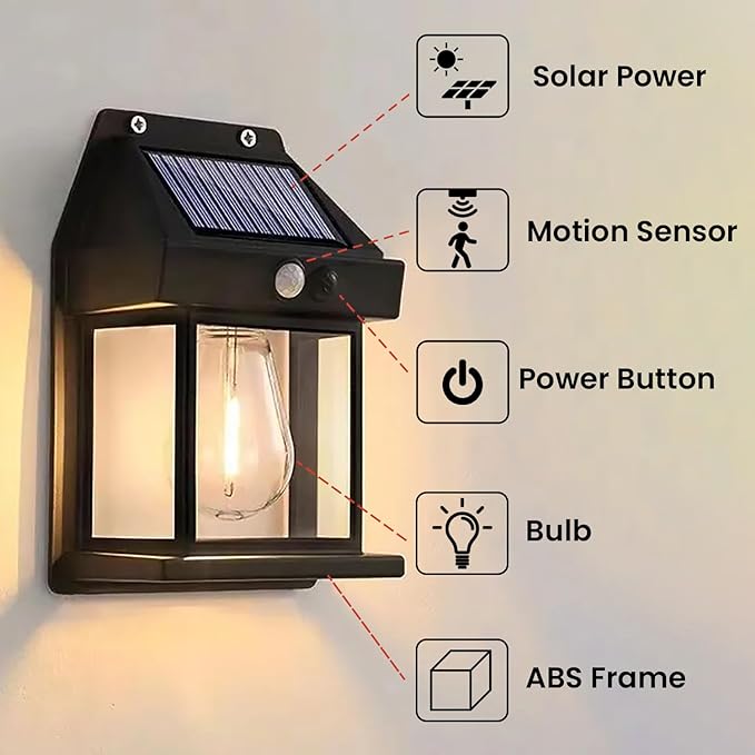 Solar Wall Lights Outdoor Motion