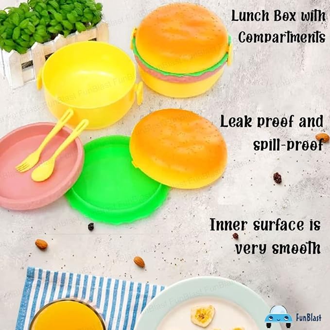 Burger Shape Lunch Box for Kids