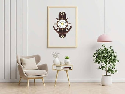 World Pendulum Design Wall Clock for Living Room 