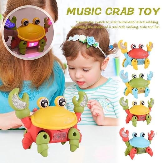 Crawling Crab Toy with Light and Music