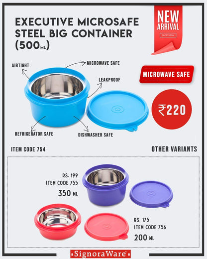 SHINY STEEL CONTAINER 500ML