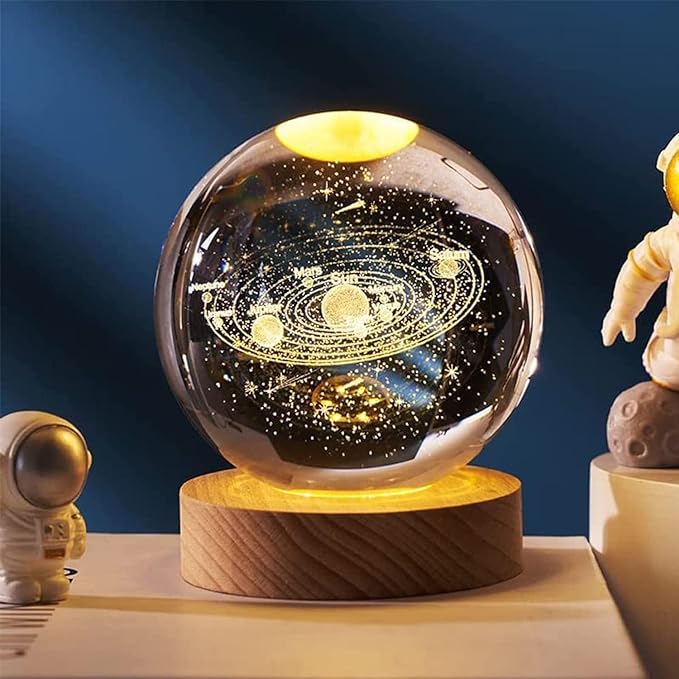 3D Crystal Ball Night Light
