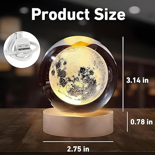 3D CRYSTAL BALL LAMP