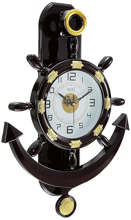 World Pendulum Design Wall Clock for Living Room 