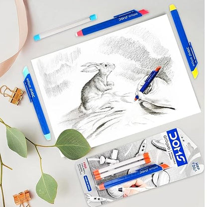 DOMS GROOVE RETRACTABLE ERASER SET
