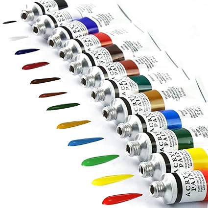 ACRYLIC COLOURS 12 SHADE