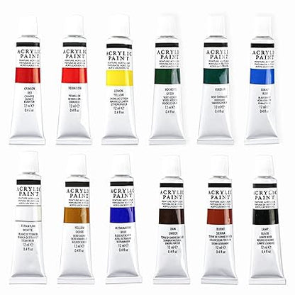 ACRYLIC COLOURS 12 SHADE