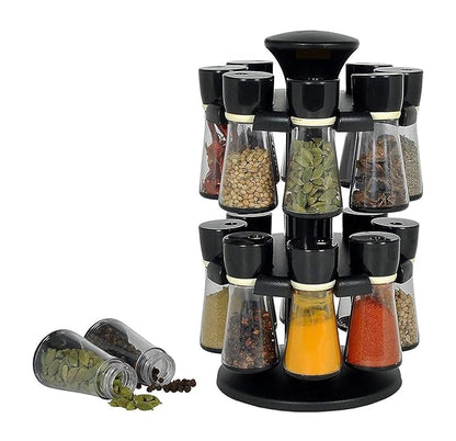 16-Piece Spice Rack Set Multipurpose