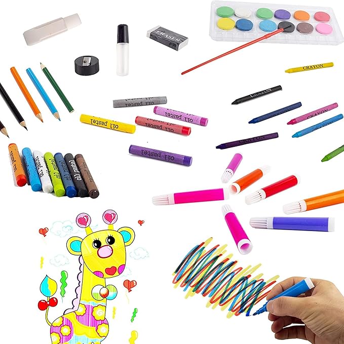Children Deluxe Art Drawing Crayon Color Set for Kids