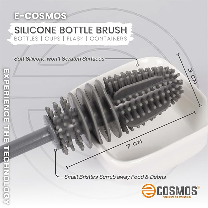 Bottle Cleaning Brush Silicone Long Handle
