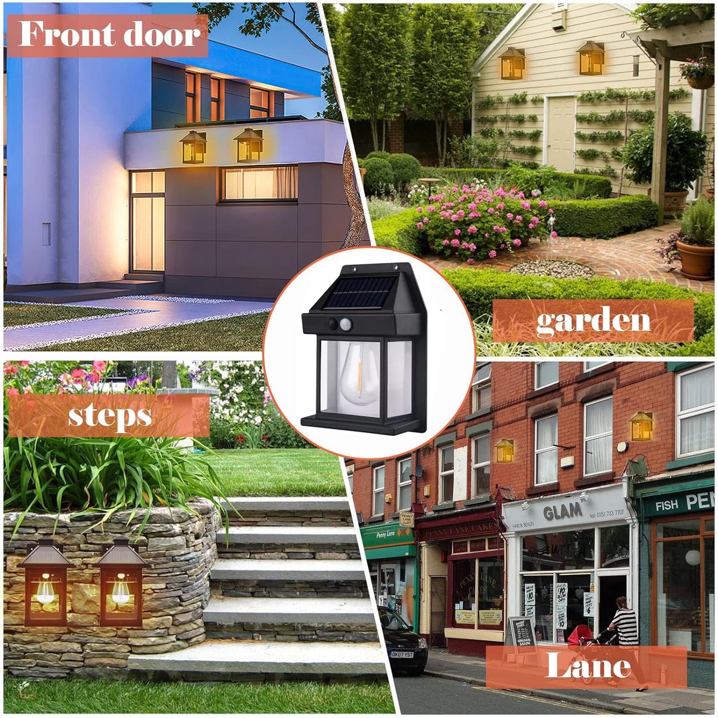 Solar Wall Lights Outdoor Motion