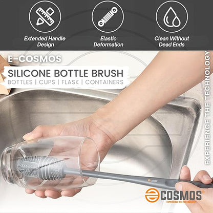 Bottle Cleaning Brush Silicone Long Handle