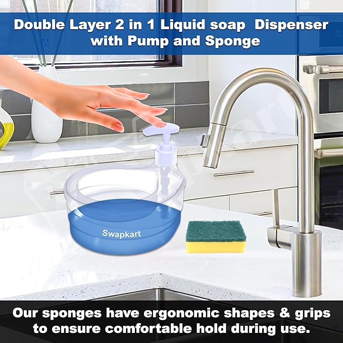 Double Layer Soap Dispenser for Bathroom 