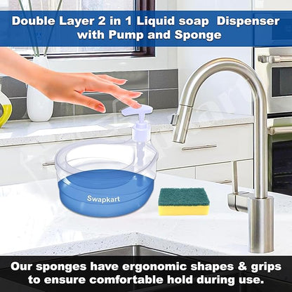 Double Layer Soap Dispenser for Bathroom 